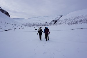 erste Schneewanderung / first time snow hiking