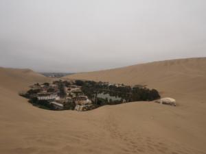 Die Oase Huacachina von oben