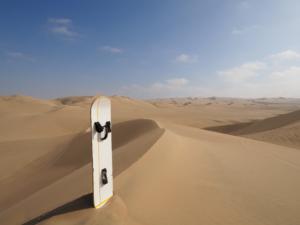 wir schleppen unsere Boards nach oben