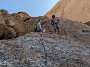 Der erste "Klettersteig" / the first "climb"